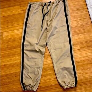 3.1 Phillip Lim Beige Joggers with Black Stripe